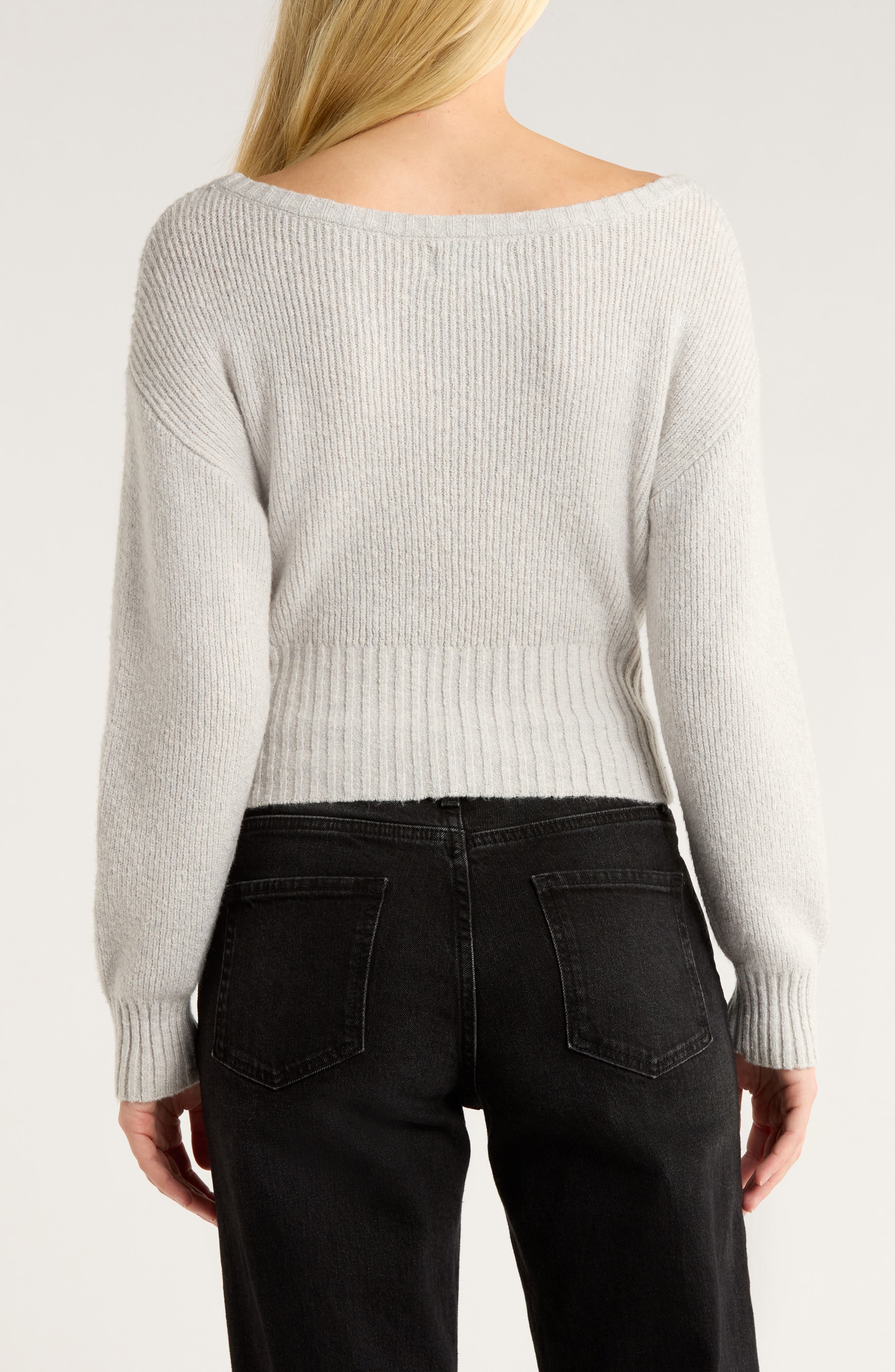 Cosette Off the Shoulder Rib Sweater - image 2