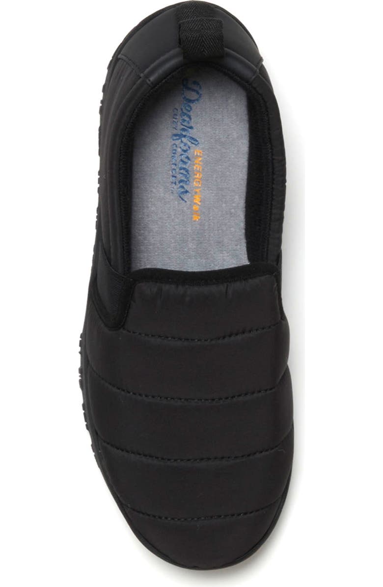 DEARFOAMS Energy Walk Water Resistant Slipper, Alternate, color, Black