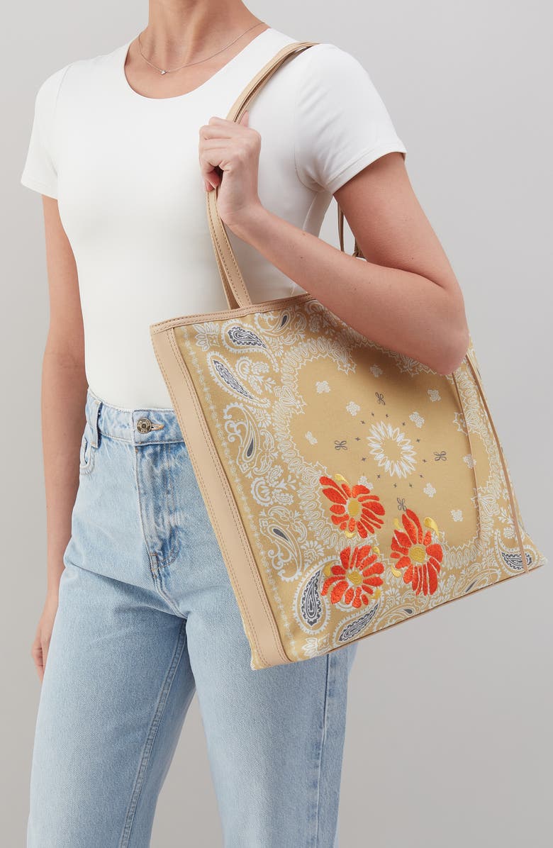 HOBO Dakota Bandana Print Coated Canvas Tote, Alternate, color,