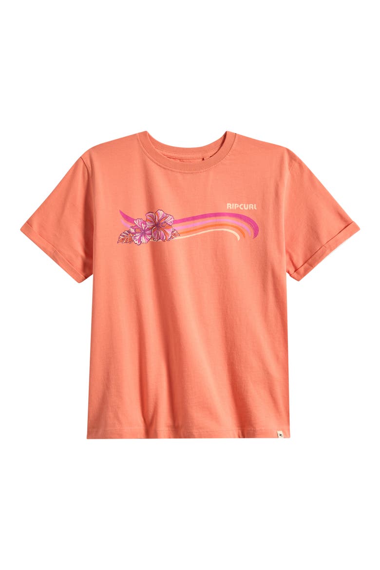 Kids' Molokai Crewneck Graphic T-Shirt, Main, color, SALMON