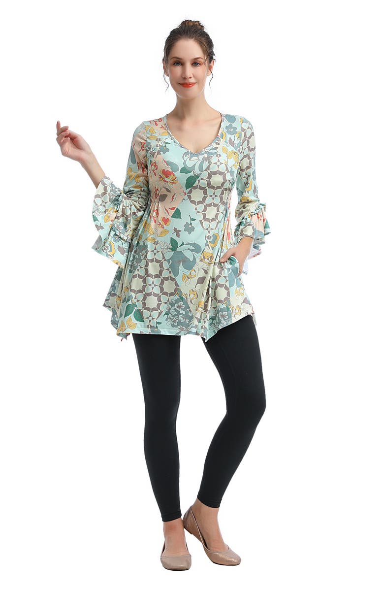Kimi and Kai Sue Maternity/Nursing Tunic, Alternate, color, Multicolored