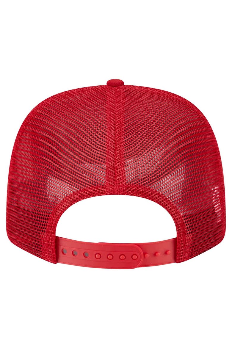 Men's New Era Red Tampa Bay Buccaneers Main Trucker 9SEVENTY Stretch-Snap Hat, Alternate, color, Red