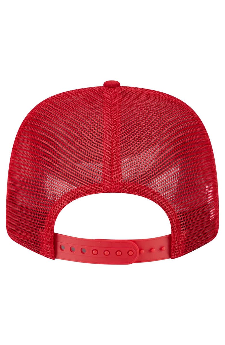 New Era Men's New Era Red Tampa Bay Buccaneers Main Trucker 9SEVENTY Stretch-Snap Hat, Alternate, color,