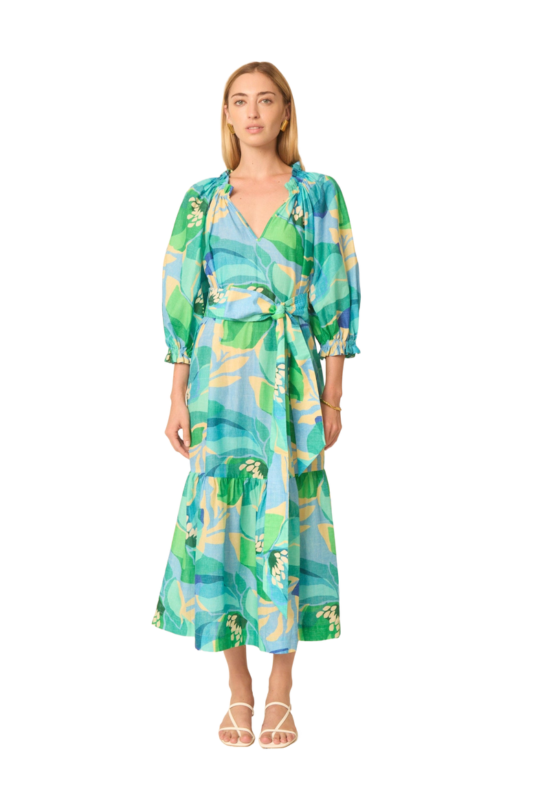 Waverly Dress, Alternate, color, Maldives print