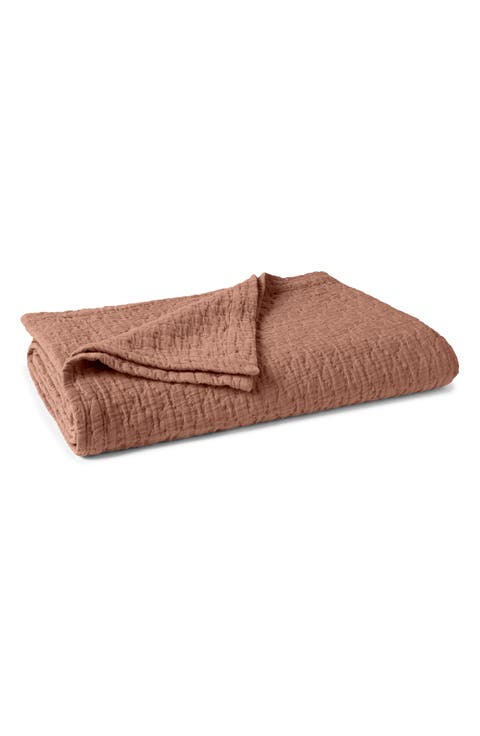 Pescadero Organic Cotton Matelassé Blanket