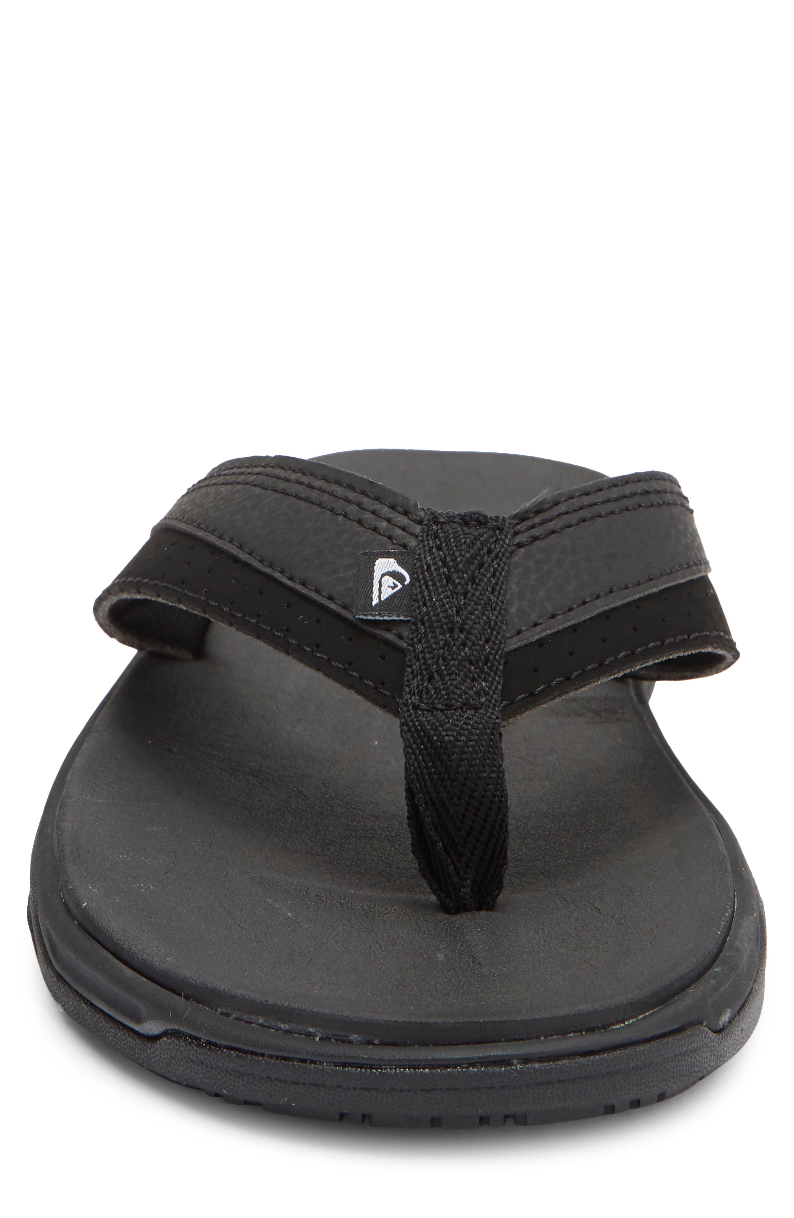 Quiksilver Dylan Flip Flop, Alternate, color, Black