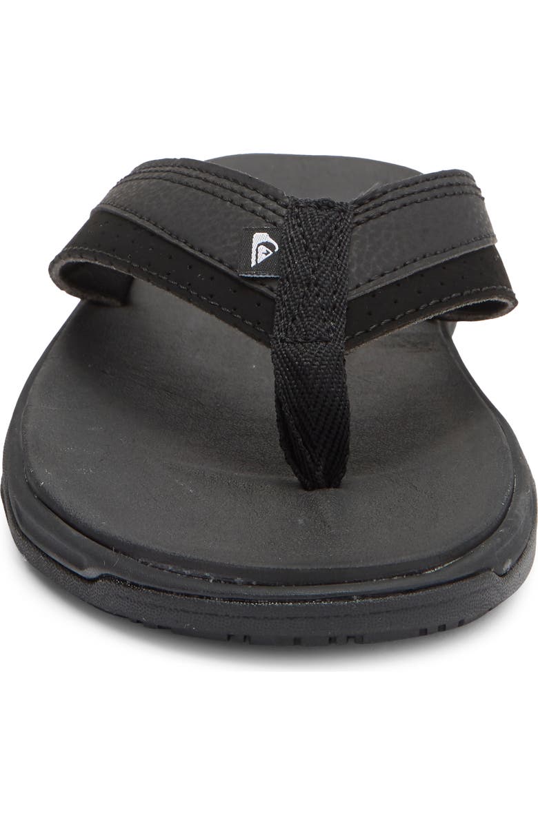 Quiksilver Dylan Flip Flop, Alternate, color, Black