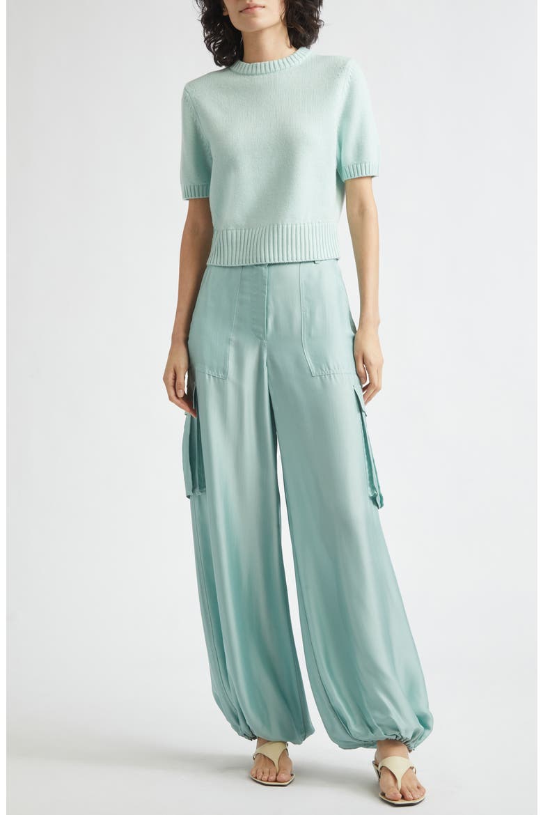 Elsie Wool & Cashmere Sweater, Alternate, color, SEAFOAM