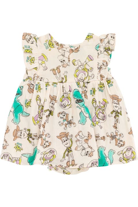Toy Story Gauze Romper and Shirt and Shorts Set