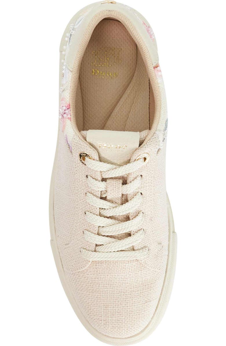 Dune London Evienne Platform Sneaker, Alternate, color, Natural