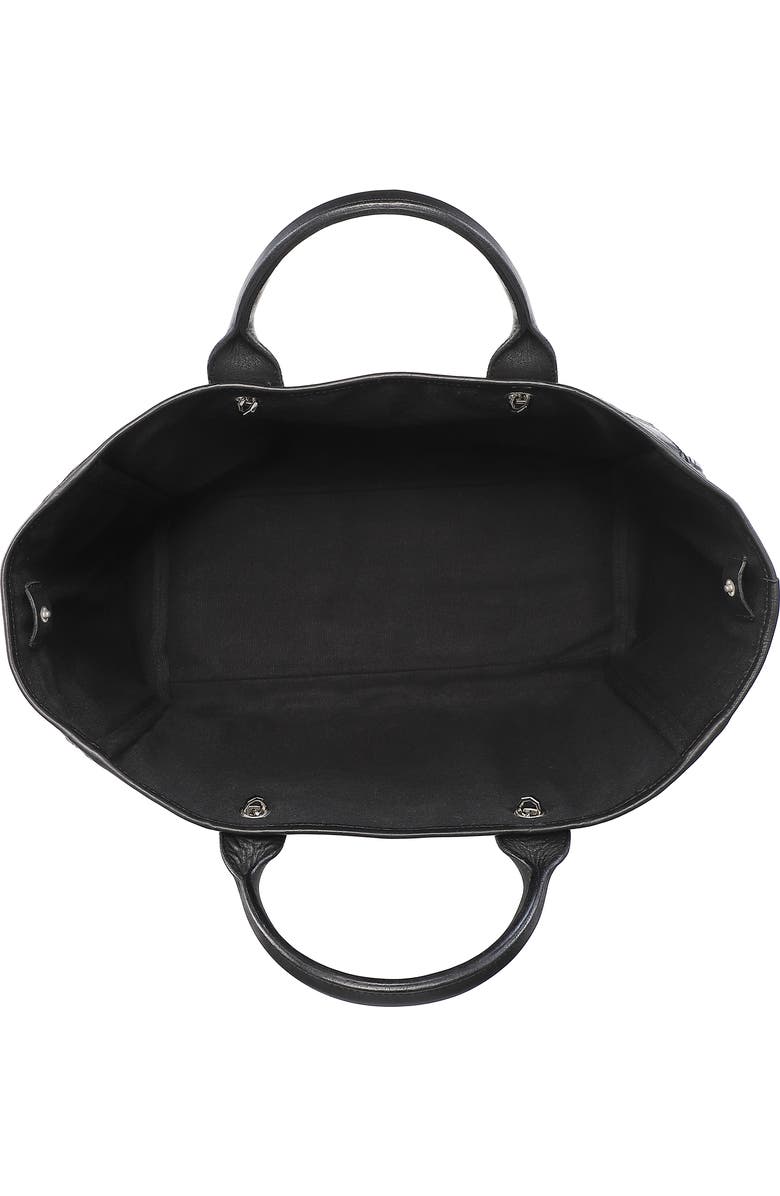 OLD TREND Mermaid Genuine Leather Oversized Carryall Tote, Alternate, color, Black