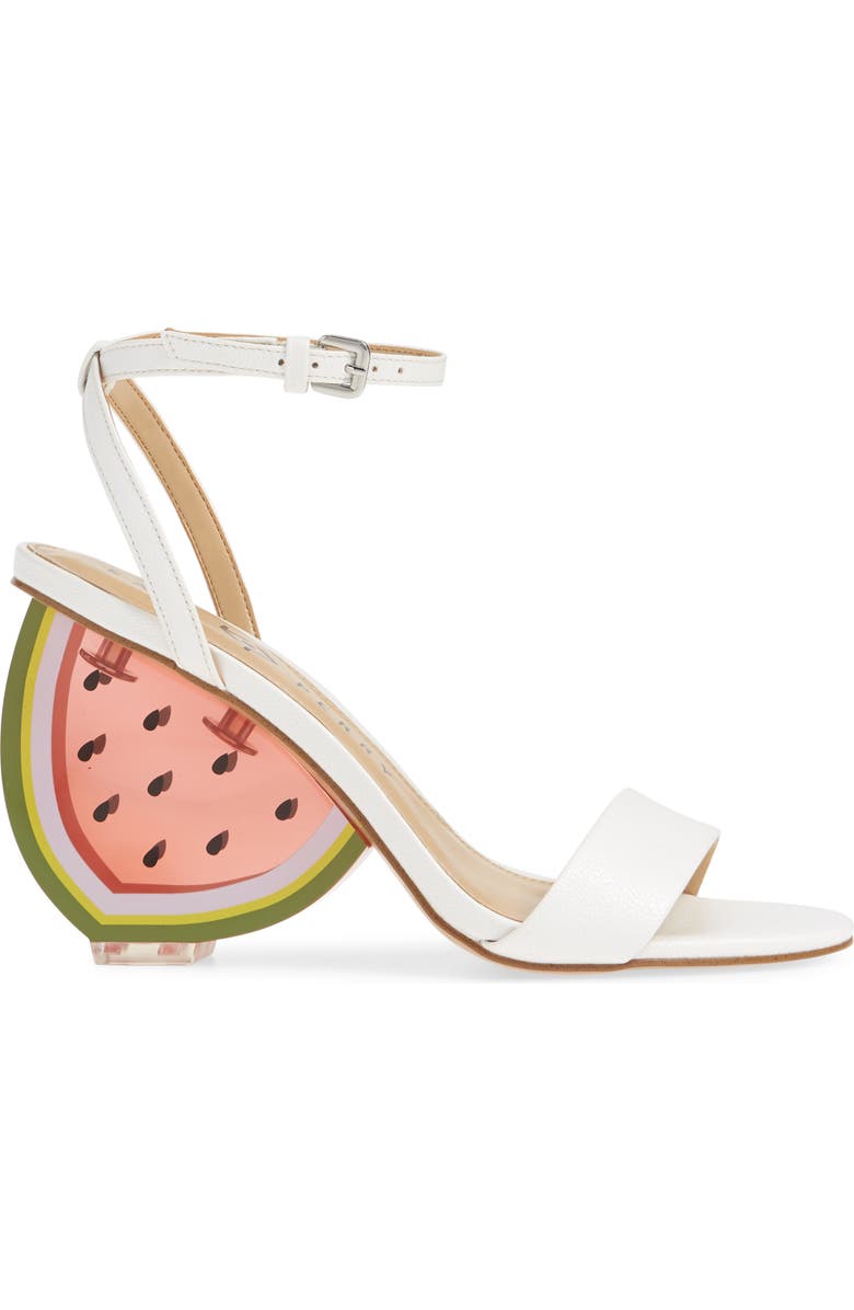 Katy Perry Petra Clear Watermelon Heel Sandal, Alternate, color,