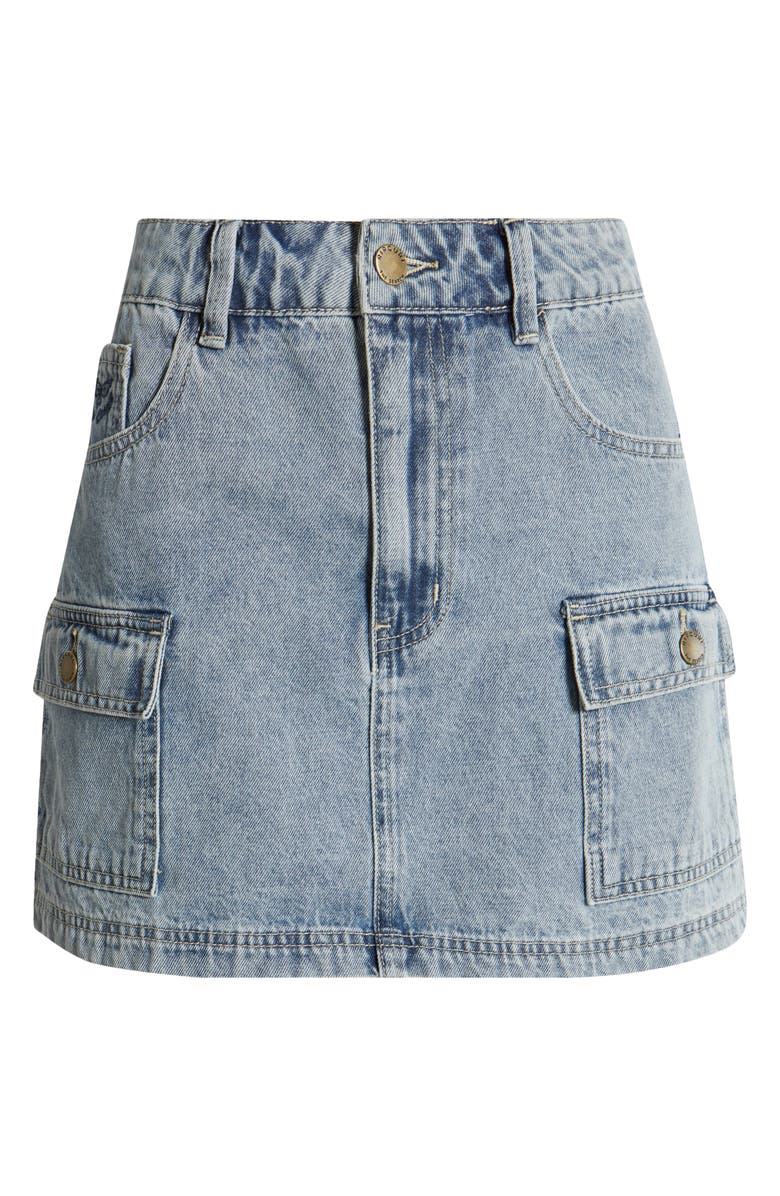 Rip Curl Las Dalias Denim Miniskirt, Alternate, color, Vintage Blue