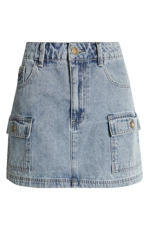 Rip Curl Las Dalias Denim Miniskirt In Vintage Blue