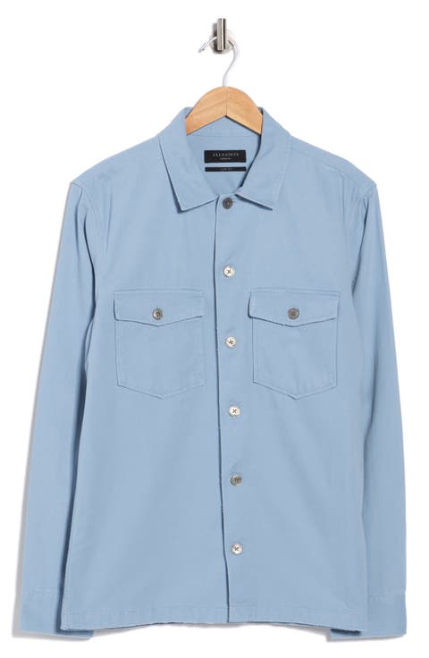 Aerial Slim Fit Organic Cotton Shirt Jacket