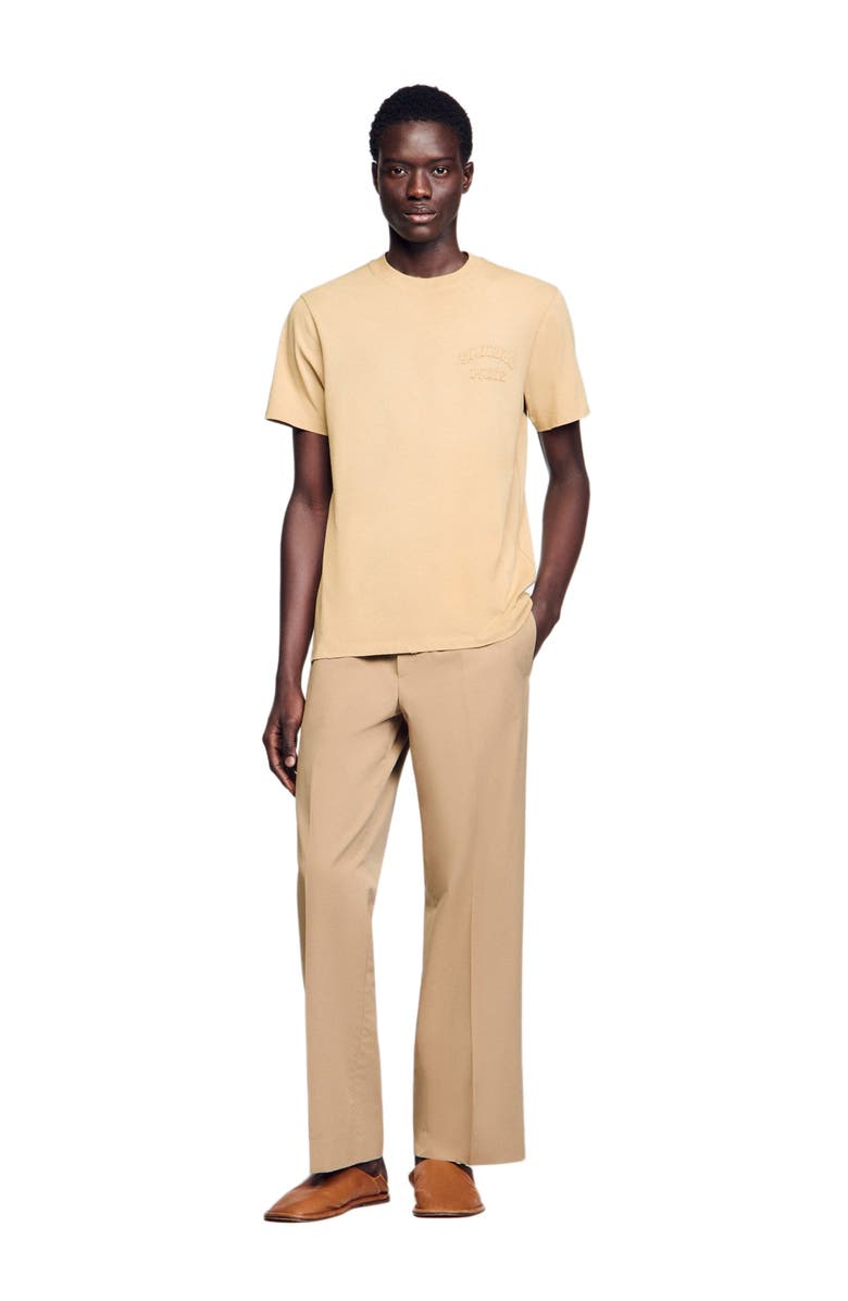 SANDRO Worn-effect T-shirt, Alternate, color, 