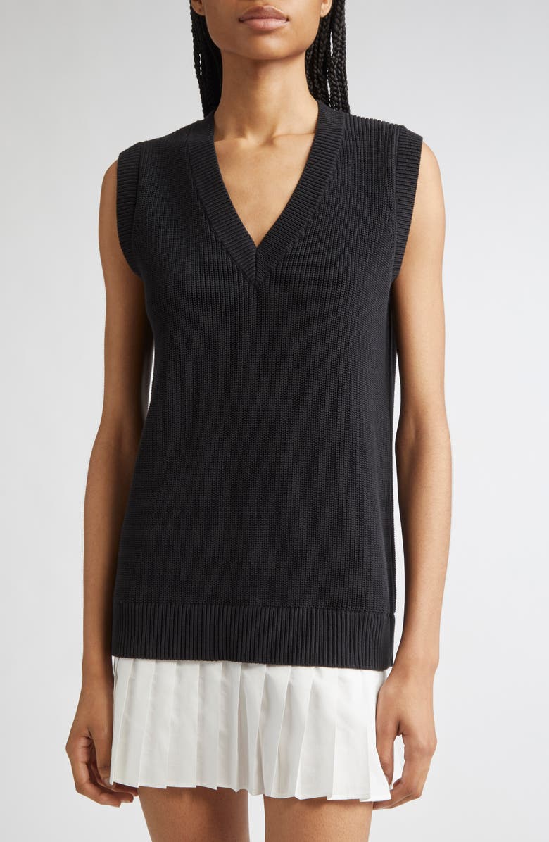 Cinq à Sept Indiana Mixed Media Cotton Blend Minidress, Alternate, color, Black/ White