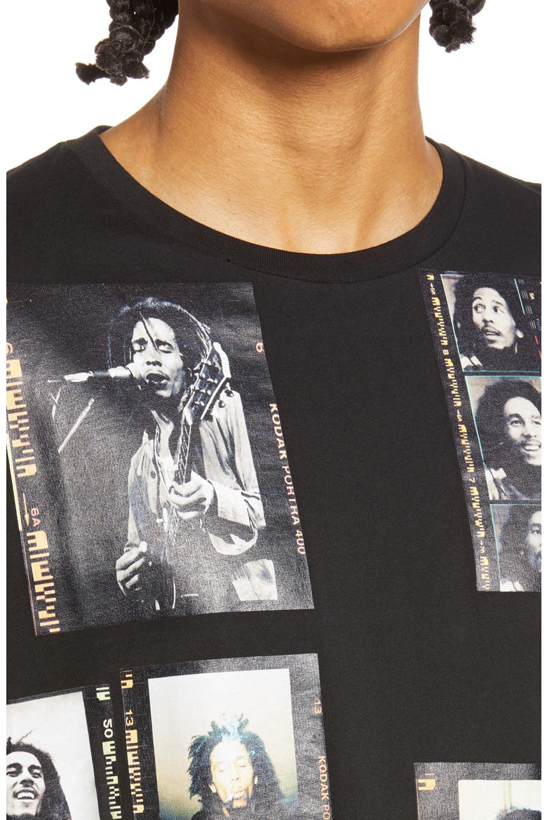Bob Marley Men's Graphic Tee, Alternate, color, BLACK