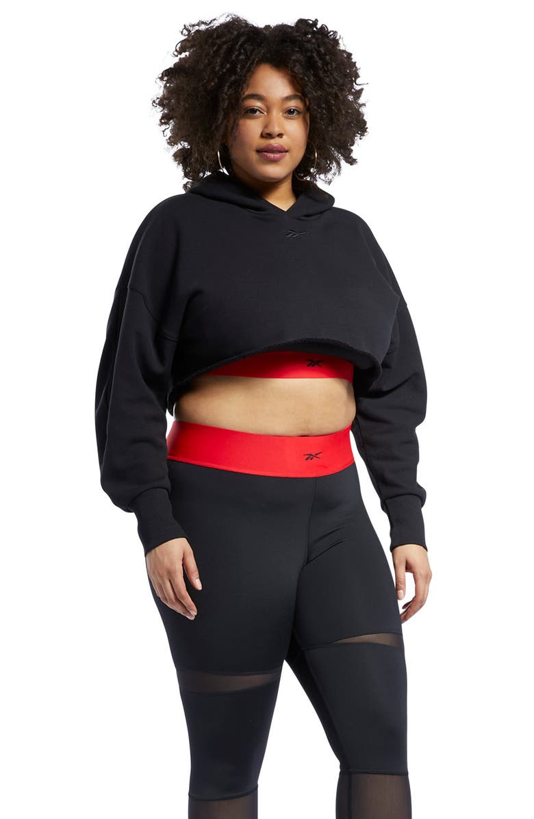 CARDI B X REEBOK Reebok x Cardi B Crop Hoodie, Alternate, color, 