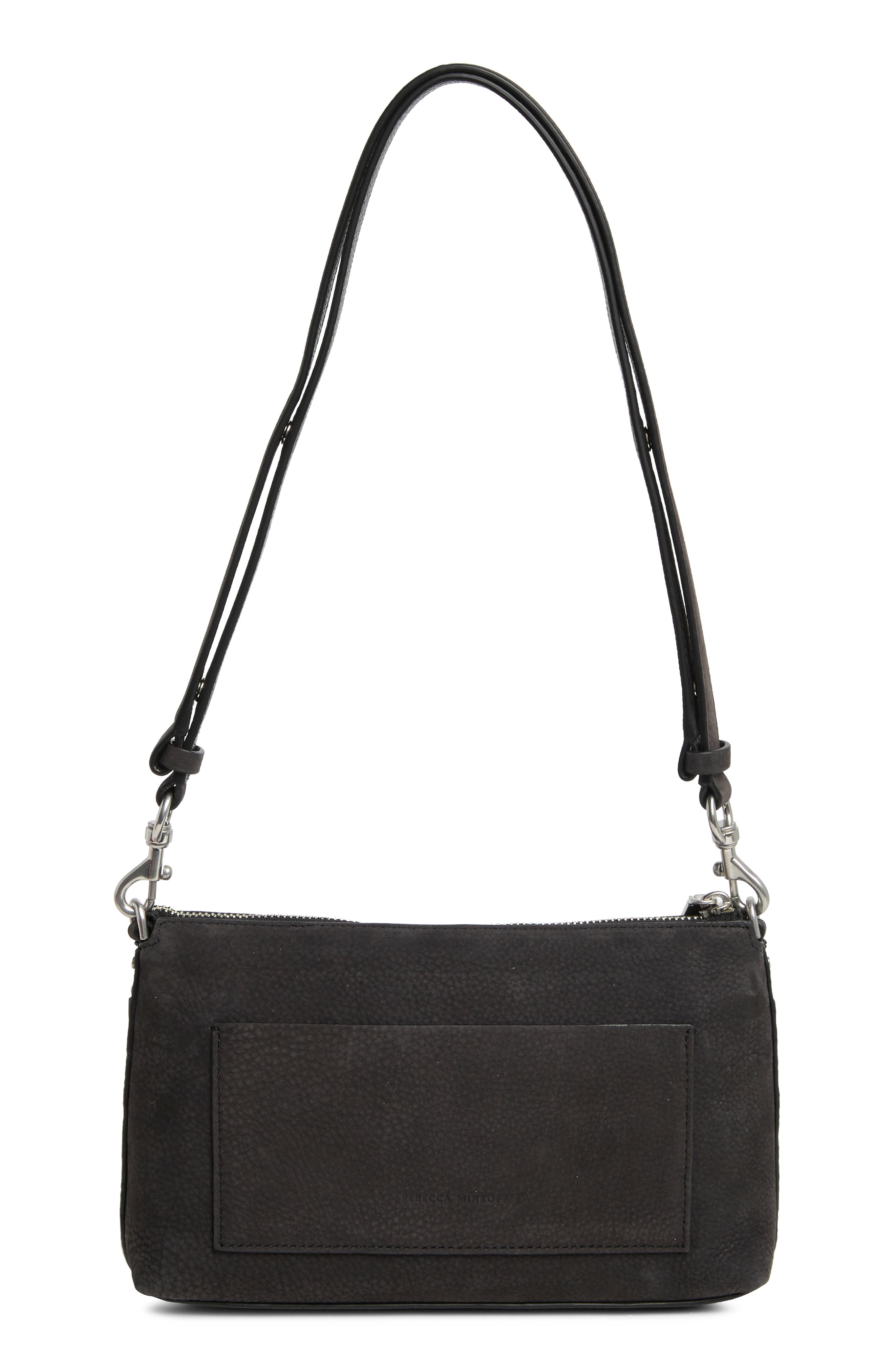 Rebecca Minkoff Darren Top Zip Leather Crossbody Bag, Alternate, color, 