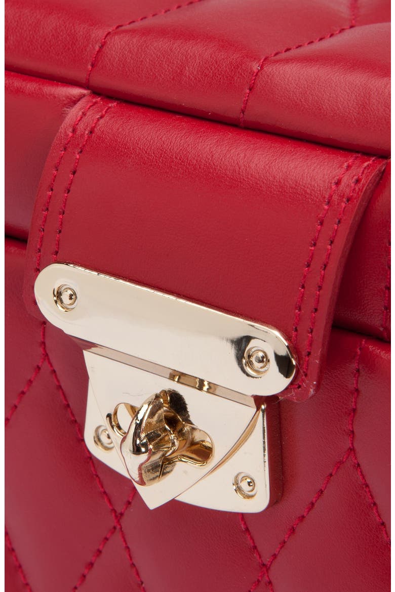 Caroline Medium Jewelry Case, Alternate, color, RED