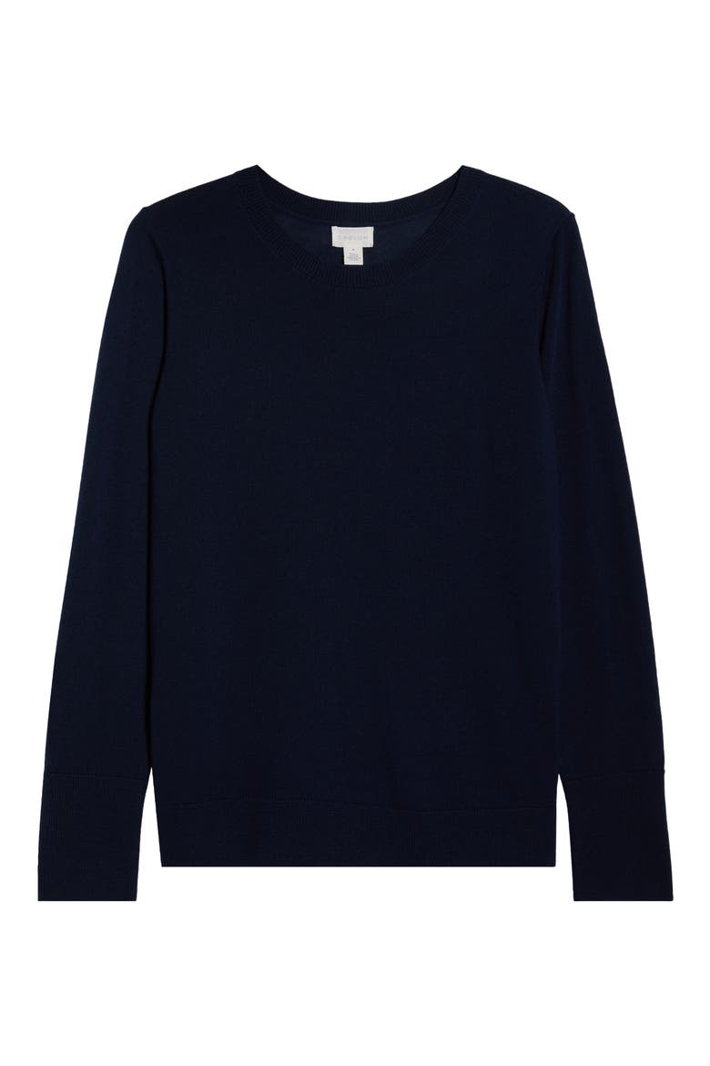 Crewneck Sweater, Alternate, color, NAVY STILL