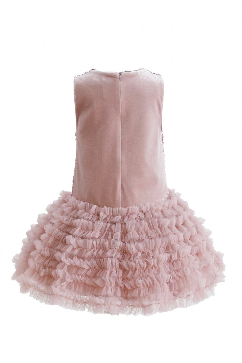 Sequin & Tulle Party Dress, Alternate, color, Pink