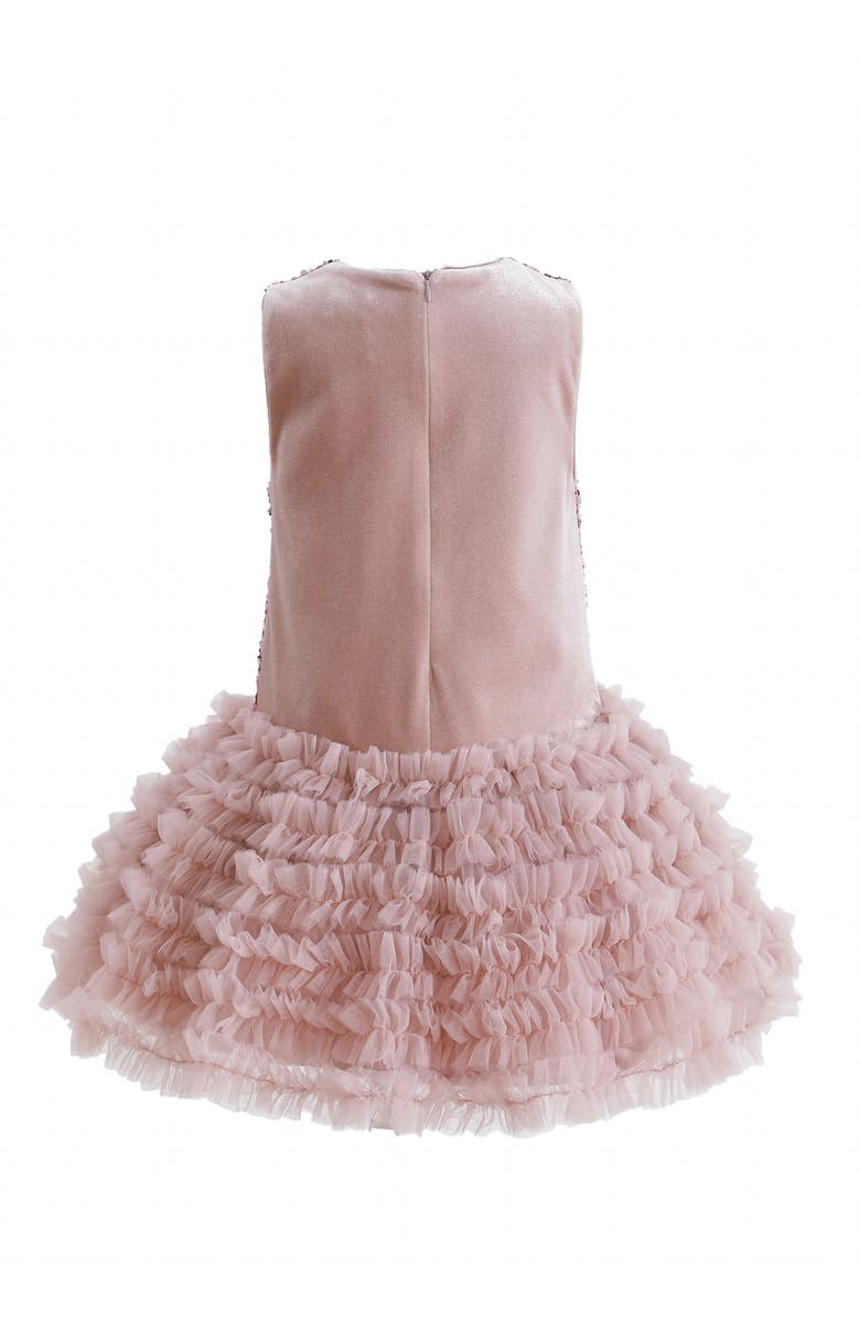 Tulleen Sequin & Tulle Party Dress, Alternate, color, Pink