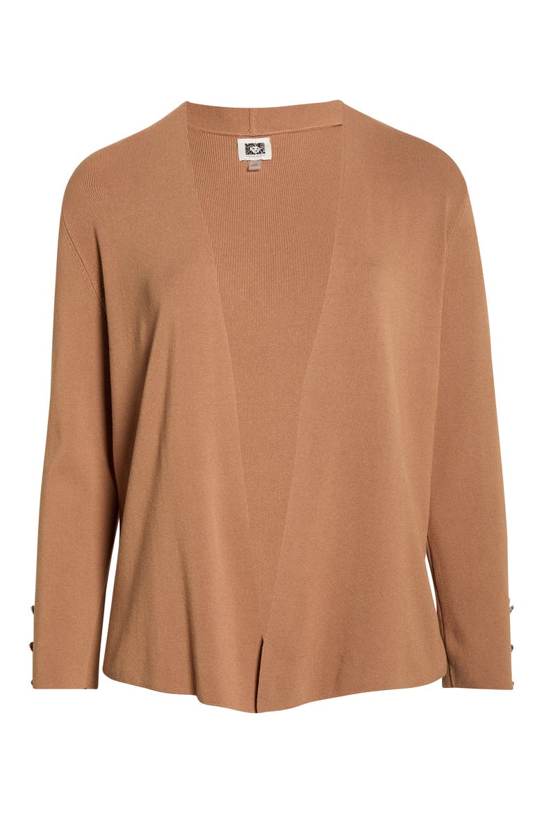 Open Front Cardigan, Alternate, color, VICUNA