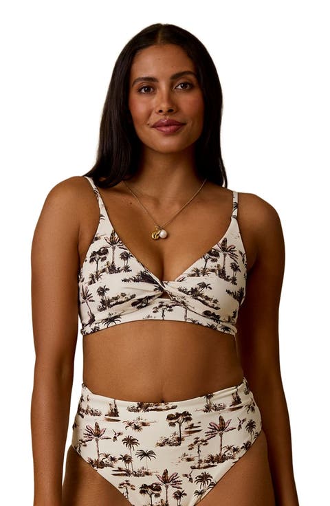 Elba Jade Texture Bralette Top for Water Sports