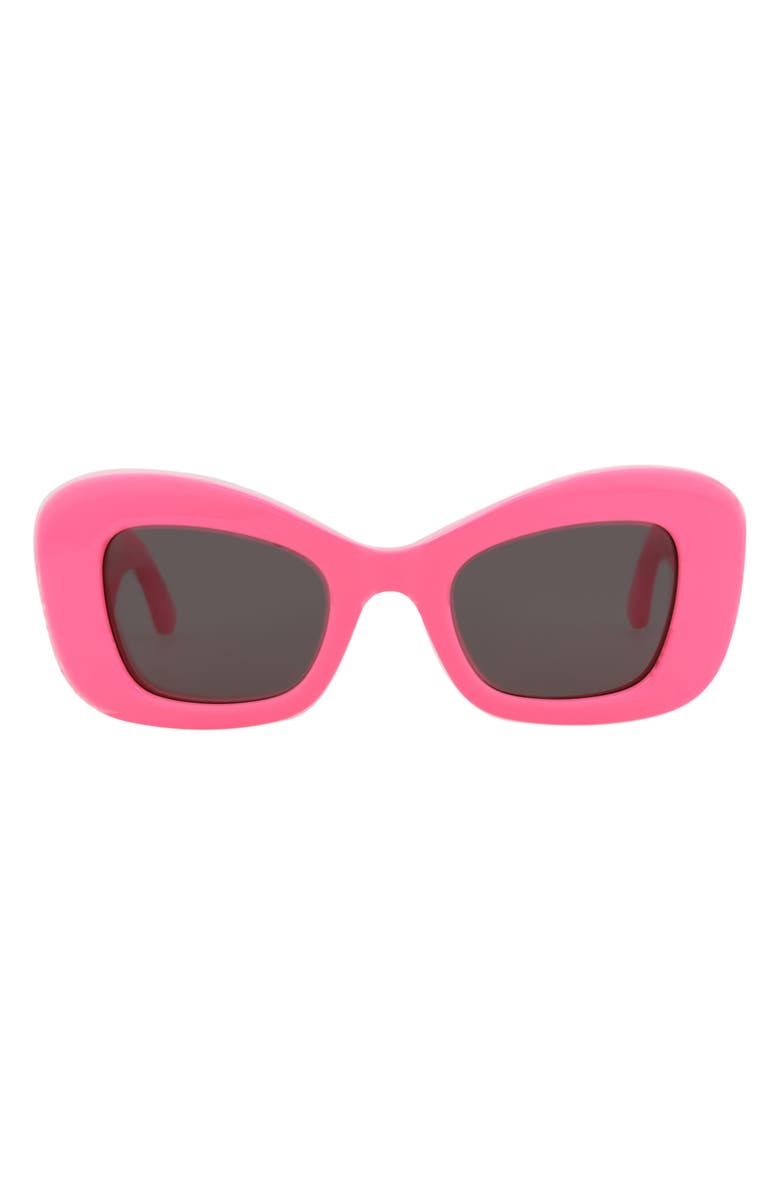 McQueen 50mm Cat Eye Sunglasses, Main, color, Pink Pink Grey