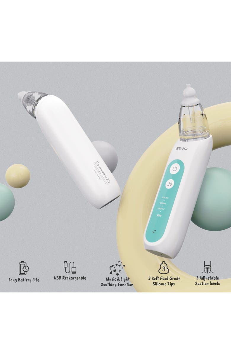 PURSONIC Mesh Nebulizer with Baby Nasal Aspirator - Complete Breathing & Relief Kit, Alternate, color, White