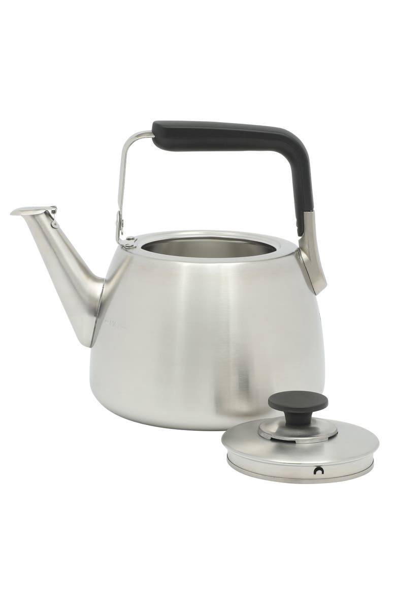Stainless Steel Whistling Stovetop Tea Kettle, Alternate, color, Stainless Steel