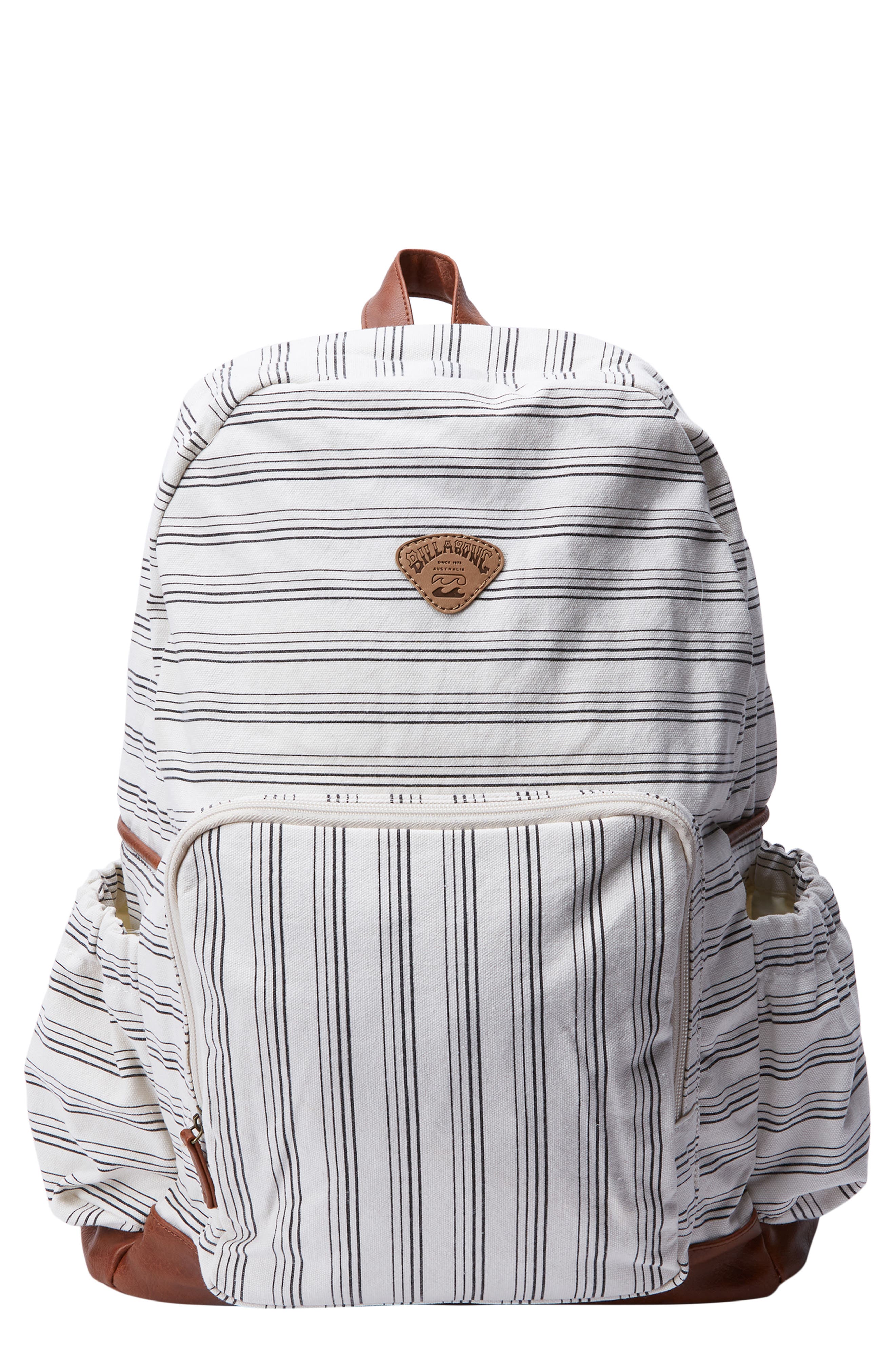 Billabong Home Abroad Stripe Canvas Backpack, Main, color, 