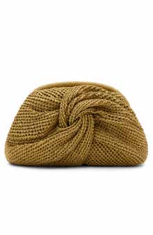 Natural Fiber Frame Clutch