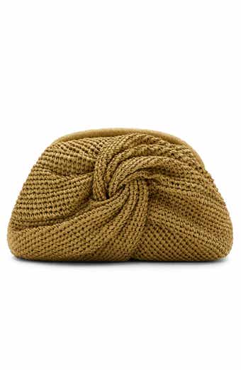 Natural Fiber Frame Clutch