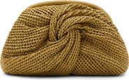 MANGO Natural Fiber Frame Clutch