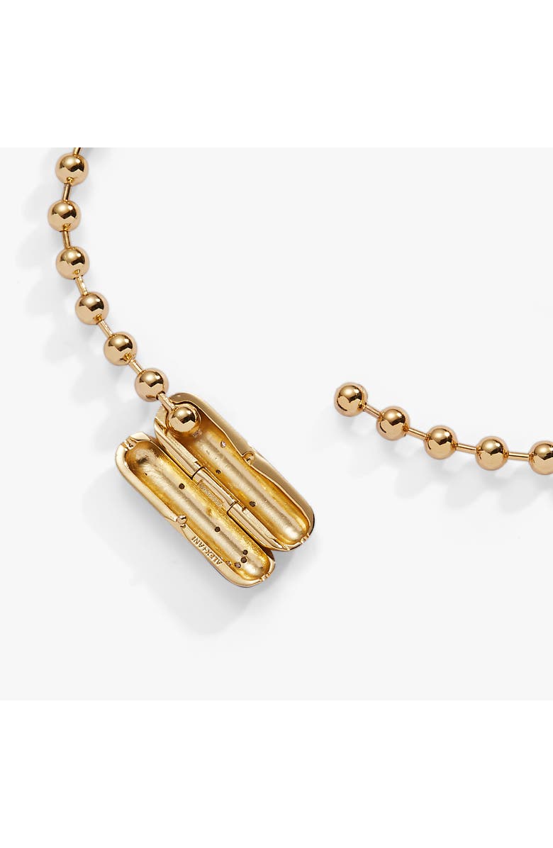 Alex and Ani Ball Chain Barrel Closure Bracelet with Starry Night, Alternate, color, Gold