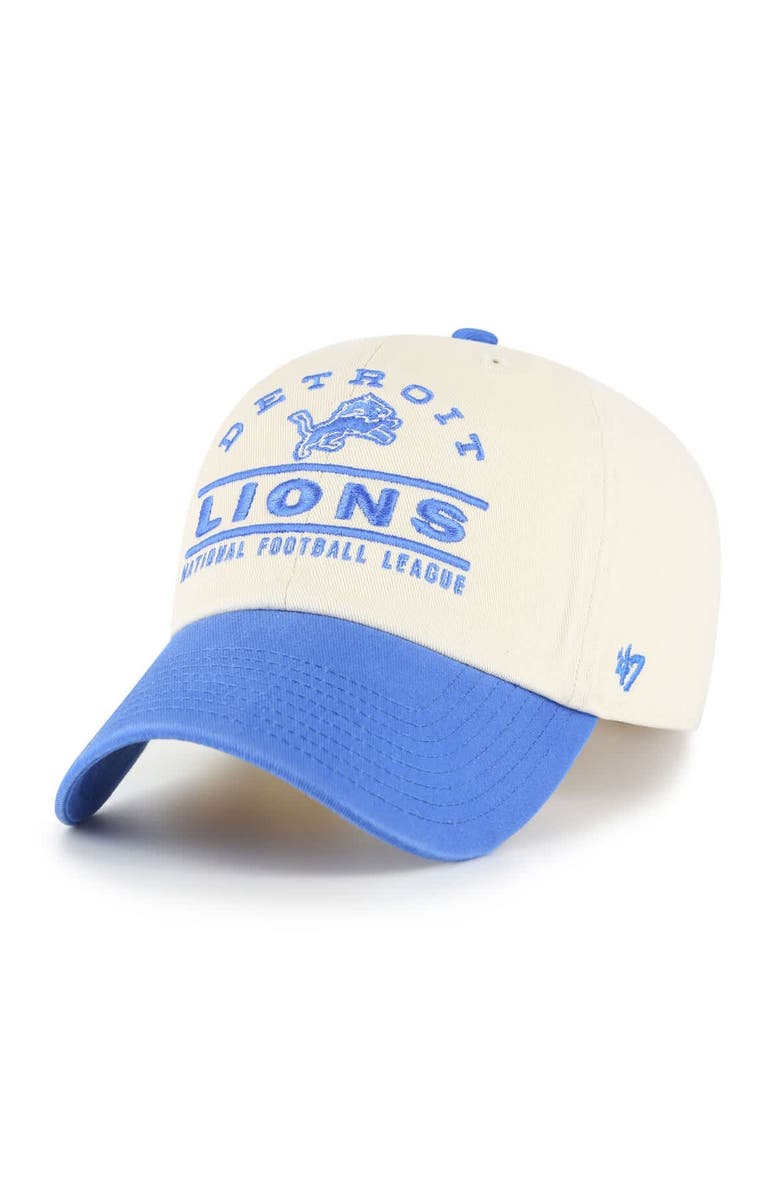 '47 Men's '47  Natural Detroit Lions Windham Clean Up Adjustable Hat, Main, color, Natural