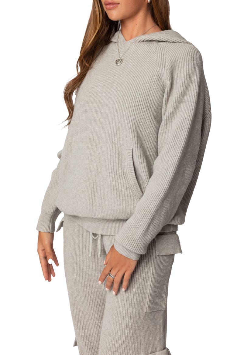 Wynter Oversize Sweater Hoodie, Alternate, color, GRAY-MELANGE