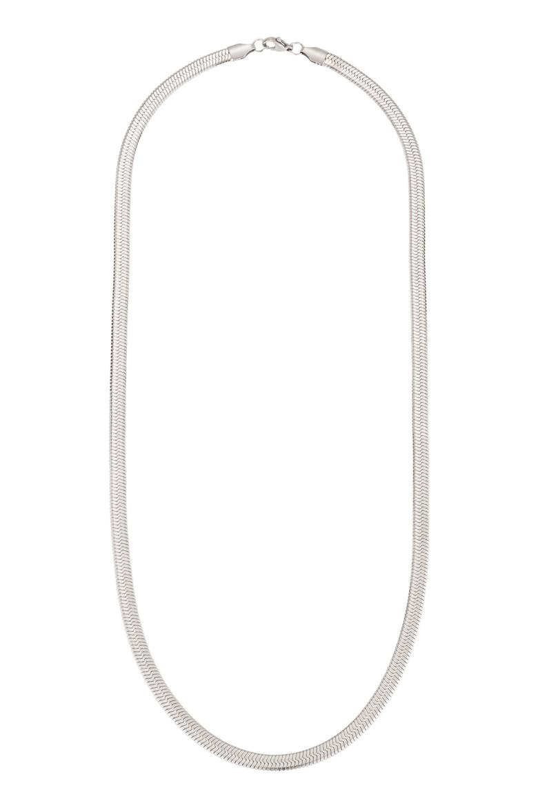 5mm Herringbone Chain Necklace, Main, color, SILVER