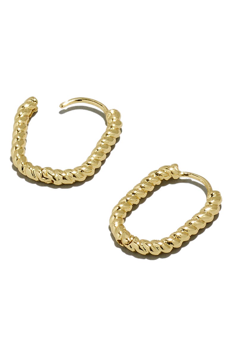 Madewell Rope Carabiner Hoop Earrings, Alternate, color, 