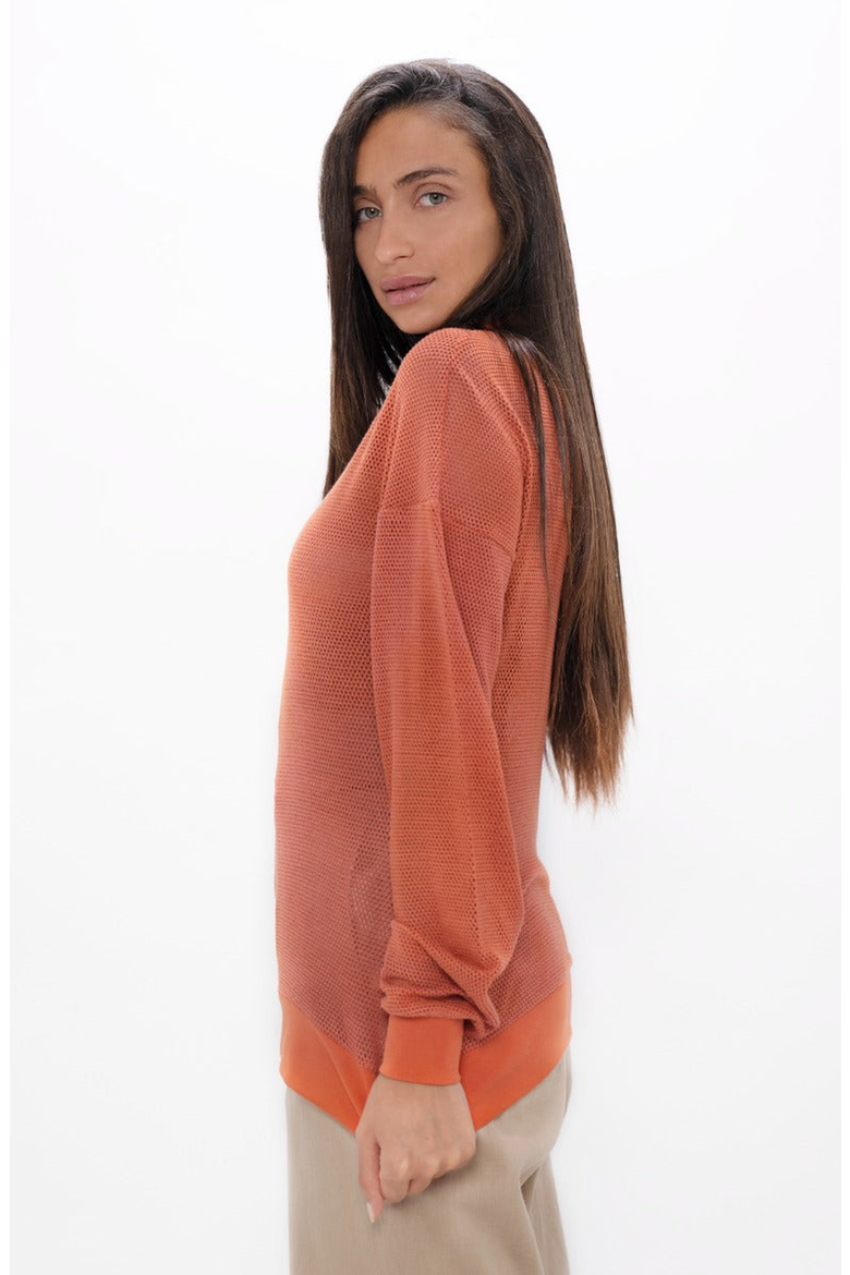 Philly Cosy Sweater, Alternate, color, Clay