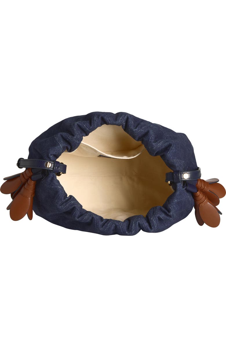 Zimmermann Medium Cloud 91 Canvas Clutch, Alternate, color, Denim