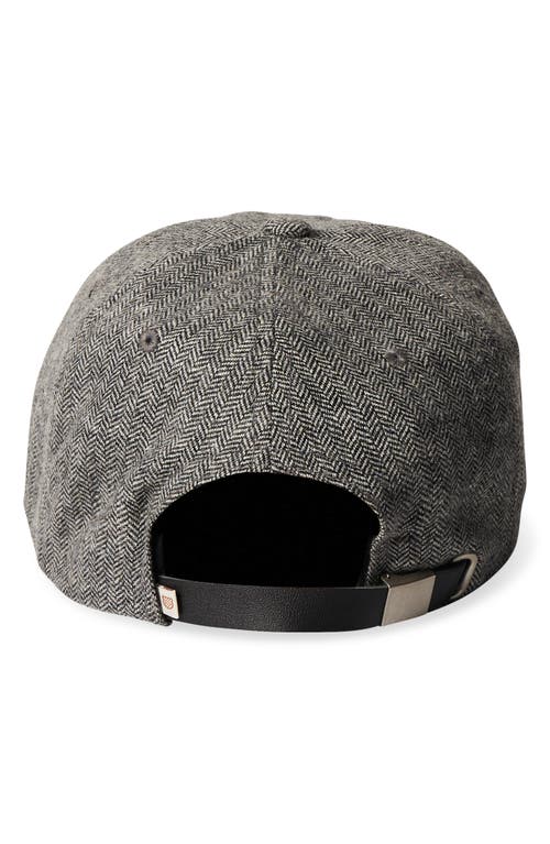 Brixton Shelby Netplus® Baseball Cap In Grey/black Herringbone
