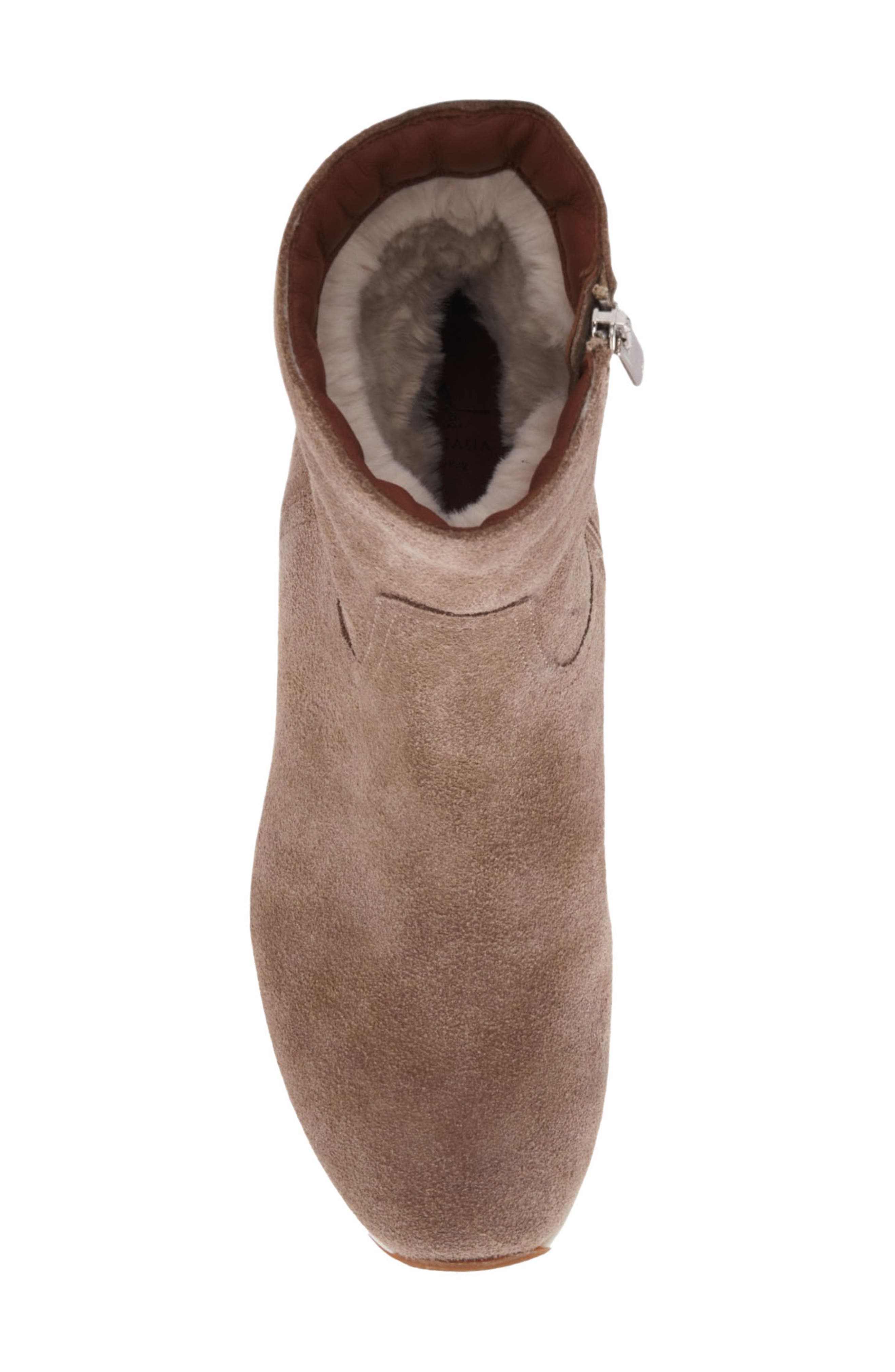 Aquatalia Kit Weatherproof Suede Bootie, Alternate, color, Taupe Suede
