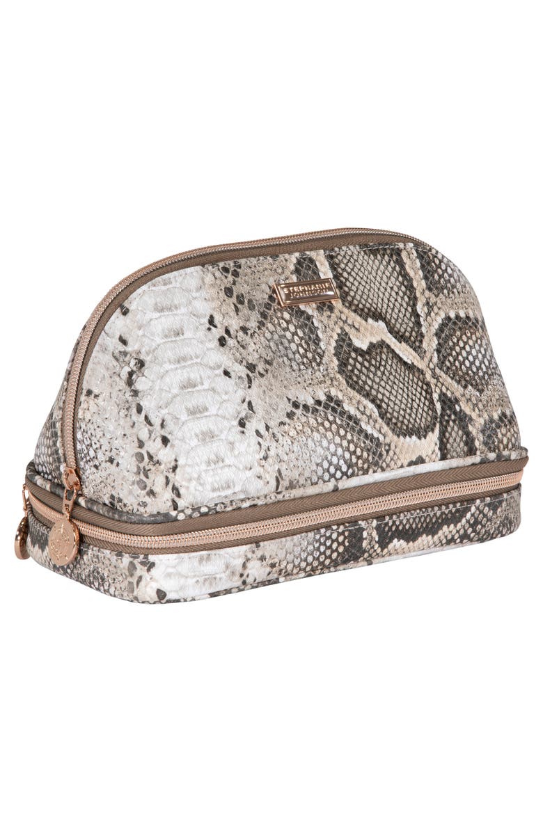 Stephanie Johnson Java Coffee Naomi Makeup Organizer Bag, Alternate, color, 