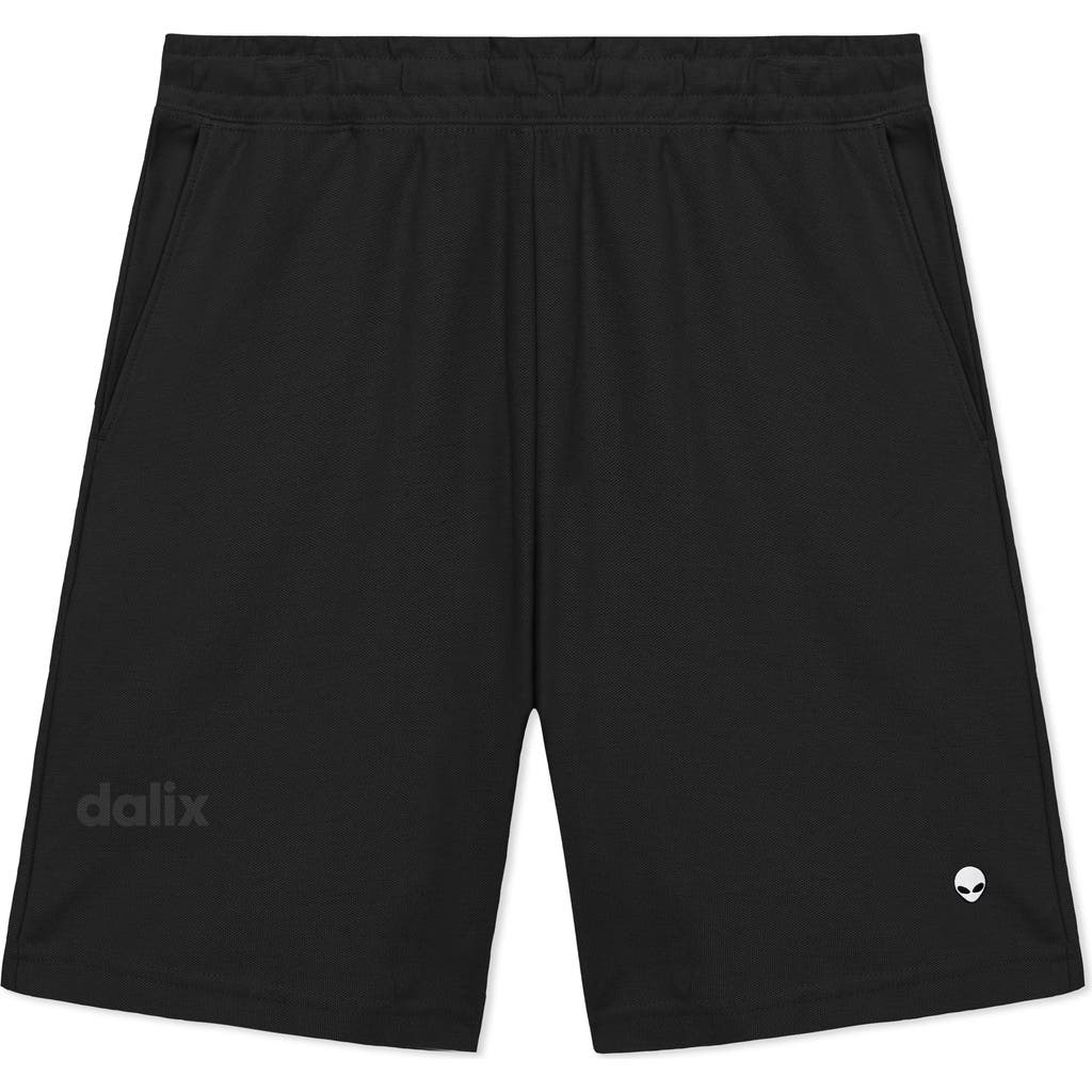 Dalix Mens Lil Alien Midweight Gym Short In Black
