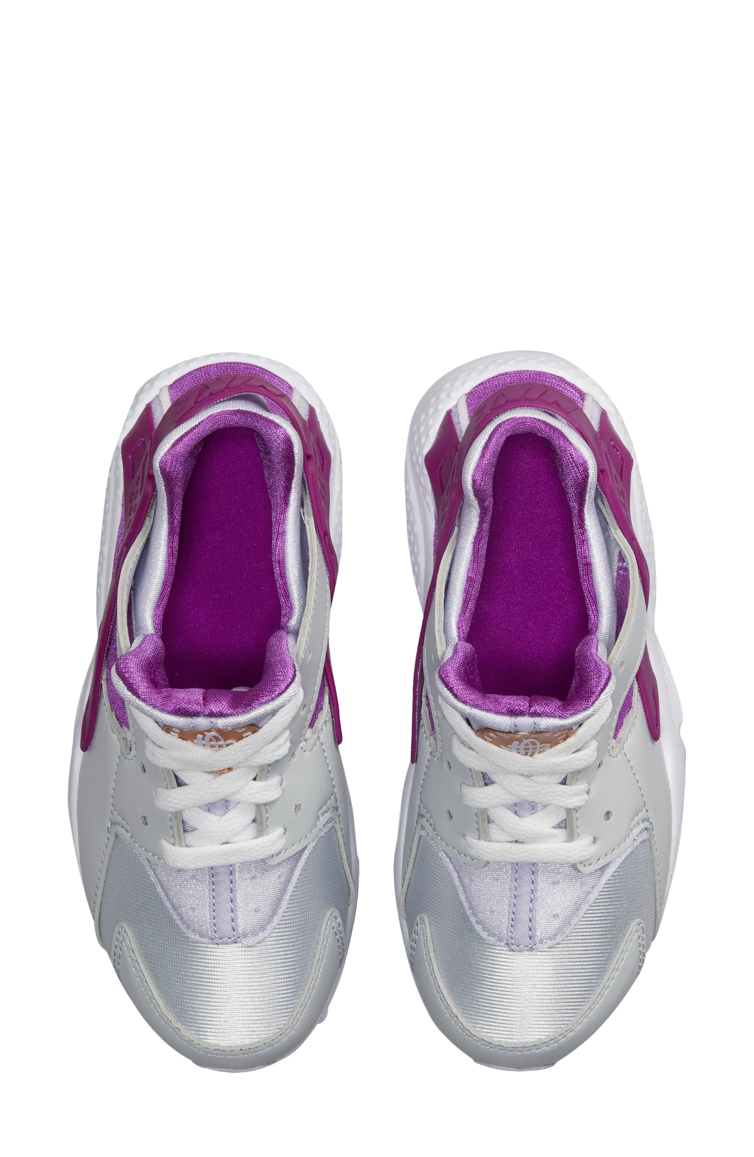 Air Huarache Sneaker, Alternate, color, PLATINUM/ VIOLET/ COPPER