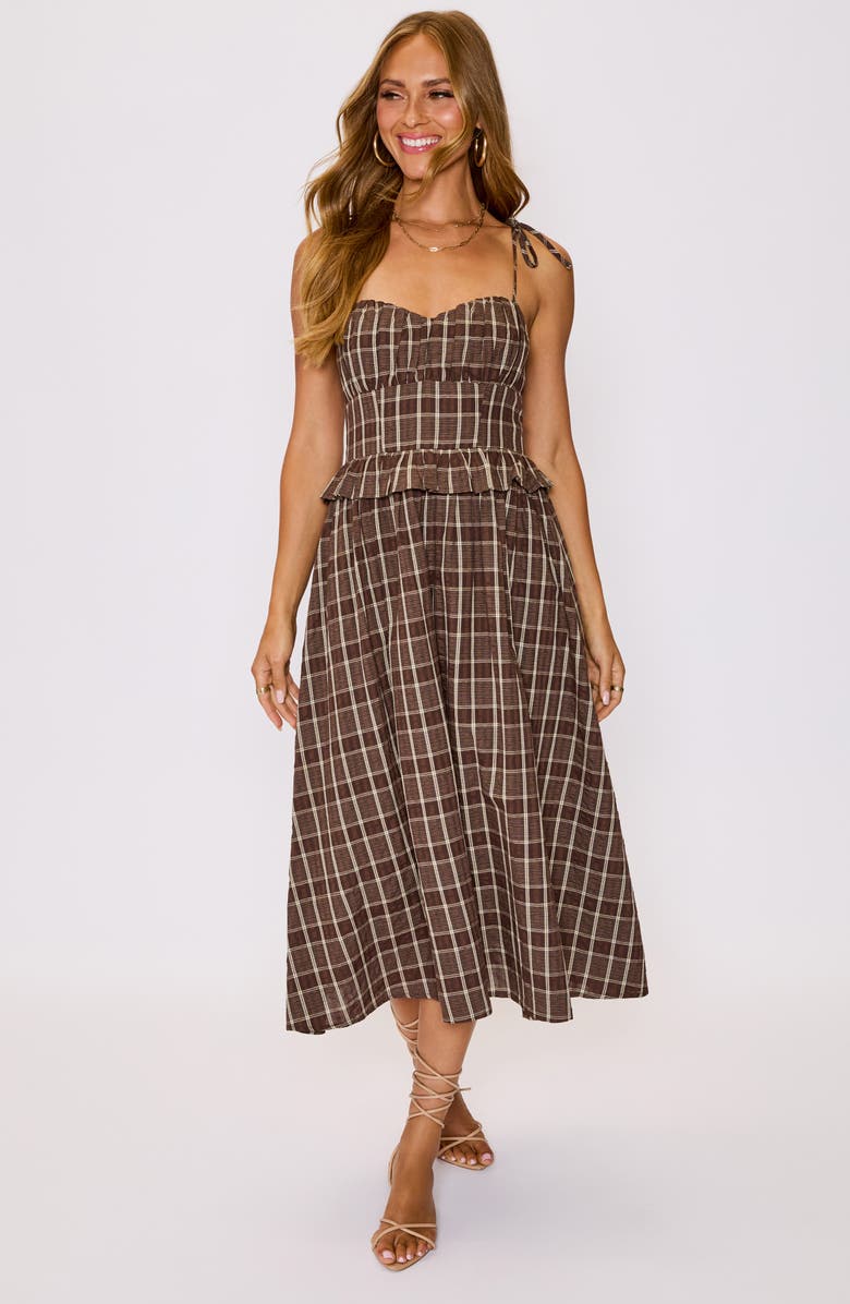 VICI Collection Emma Plaid Midi Dress, Alternate, color,